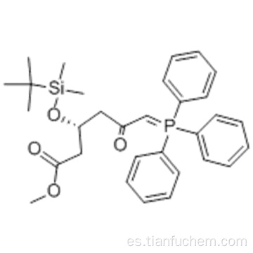 Metil (3R) -3- (terc-butildimetilsililoxi) -5-oxo-6-trifenilfosforanilidenohexanoato CAS 147118-35-2